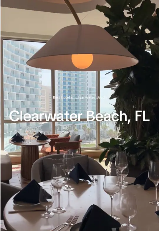 Clearwater Wine Bar & Bistro in Clearwater Beach showing cocktail, atmosphere, video by travelwithdriizzy on TikTok