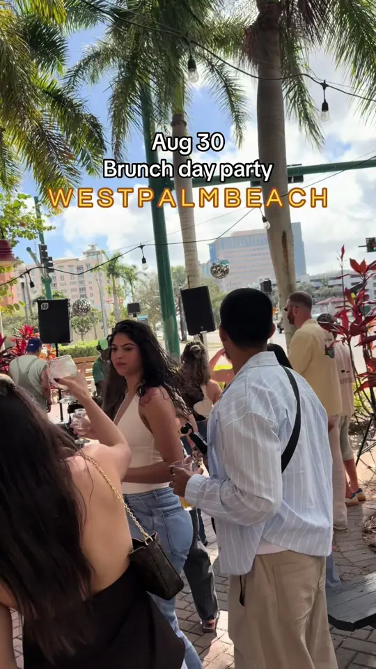 Clematis Social in West Palm Beach showing brunch, party, video by papicudo on TikTok