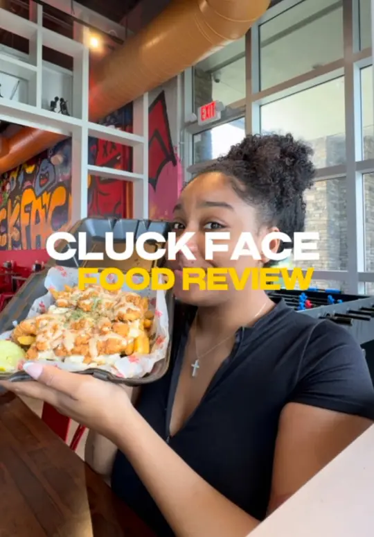Cluck Face Nashville Hot Chicken in Boca Raton showing food, cluck fries, video by uagdjadgjakdja85 on TikTok