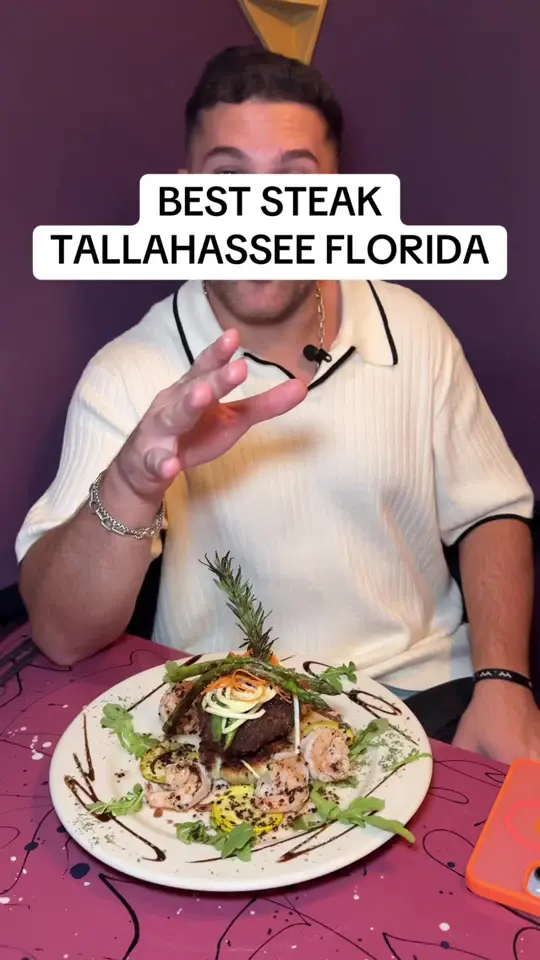 Clusters & Hops | Wine Bar • Restaurant • Retail Gourmet Shop in Tallahassee showing filetmignon, steak, lobster, video by mikeiseating on TikTok