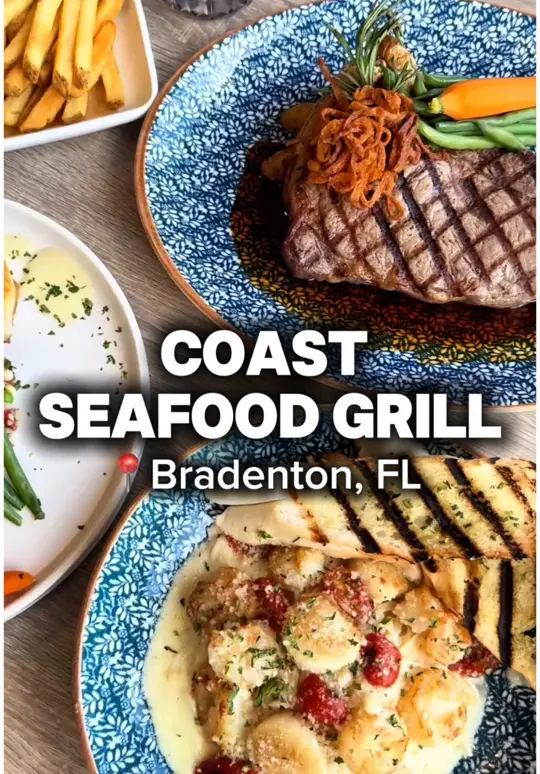  in Florida showing food, ipa fish & chips, shrimp & scallop cappellini, market catch tripletail, taco flight, chips & queso, video by eatlocalflorida on TikTok