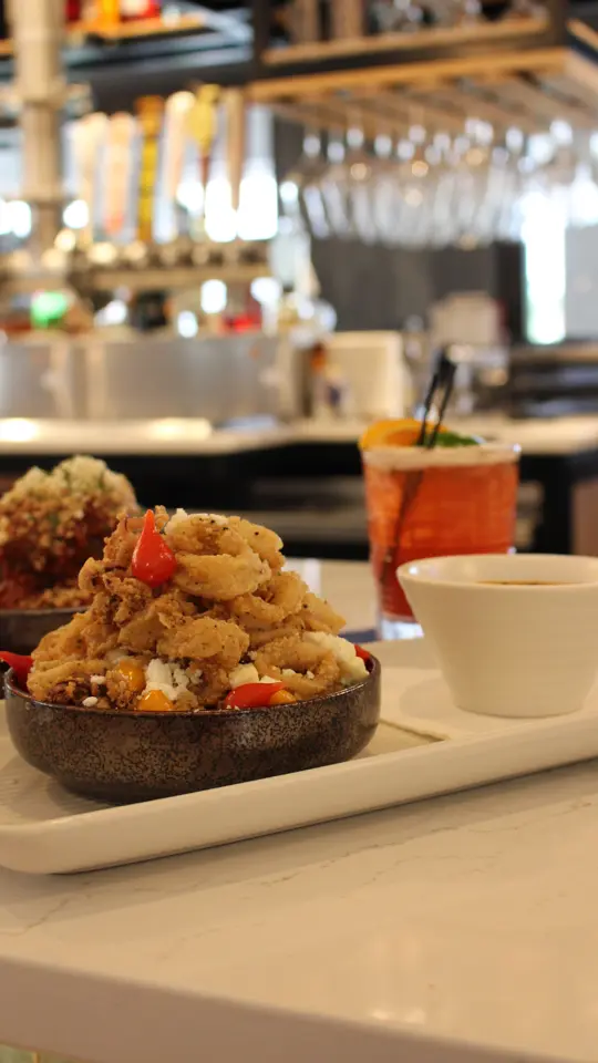  in Florida showing cocktail, shrimp, video by Coast Seafood Grill on Facebook