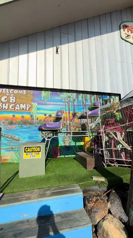 Cocoa Beach Fish Camp in Cocoa Beach showing restaurant, patio atmosphere, video by cuckooforcocoabeach on TikTok