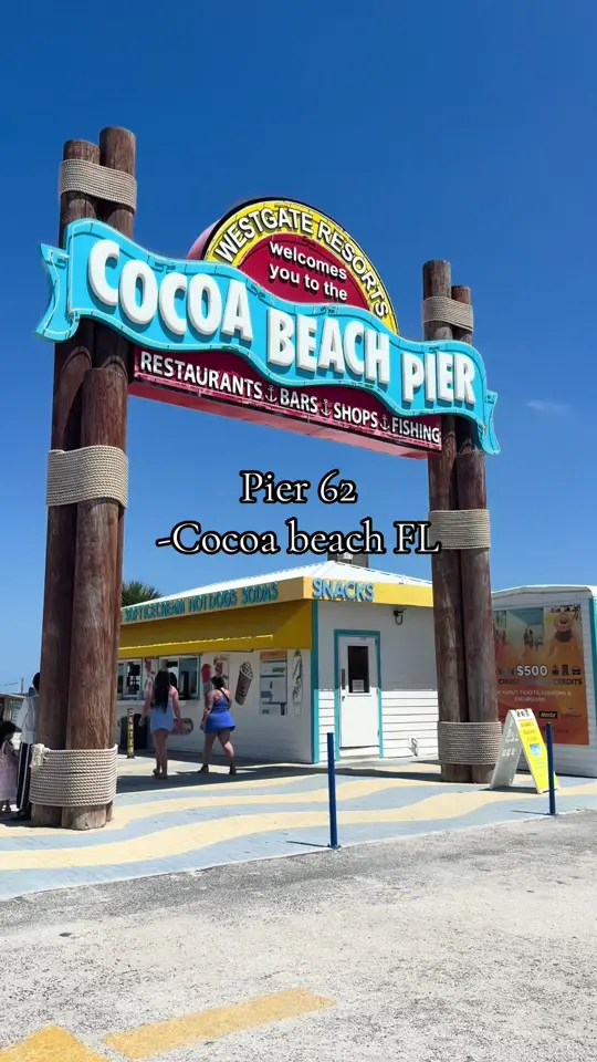 Cocoa Beach Pier in Cocoa Beach showing review, restaurant visit, video by allavids on TikTok
