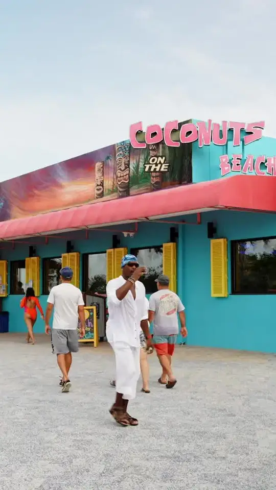 Coconuts On The Beach in Cocoa Beach showing drinks, pina coladas, margaritas, video by coconutsotb on TikTok