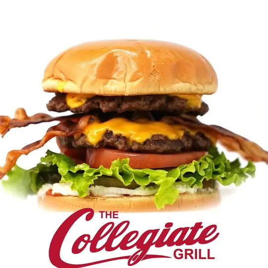 Collegiate Grill in Gainesville showing hamburger, lunch, video by The Collegiate Grill on Facebook