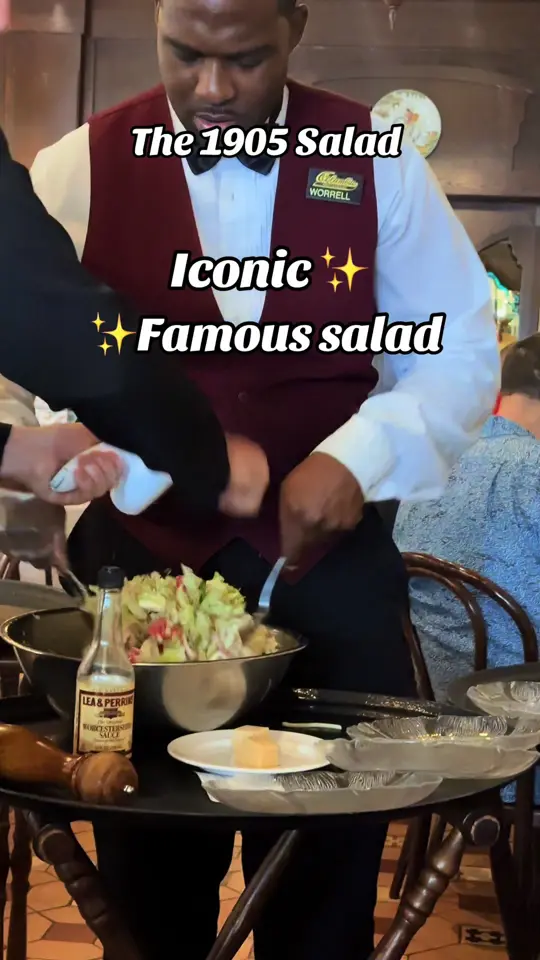 Columbia Restaurant Sand Key in Clearwater showing food, 1905 salad, video by currentleigh_eating on TikTok