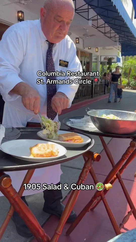 Columbia Restaurant - St. Armands Circle in Sarasota showing food, 1905 salad, video by jaymiller699 on TikTok