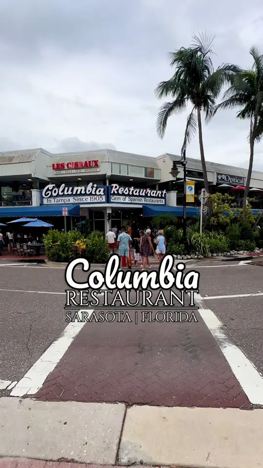 Columbia Restaurant - St. Armands Circle in Sarasota showing spanish-cuban cuisine, family recipes, indoor seating, outdoor seating, video by thingstodotampabay on TikTok