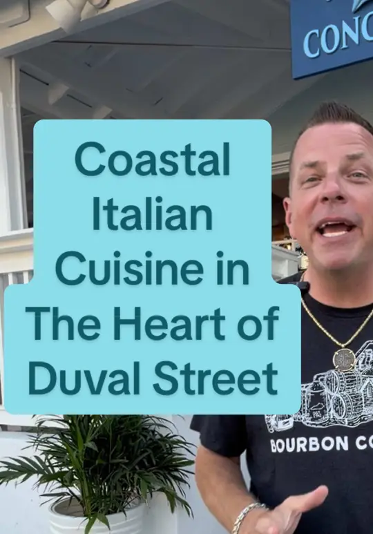  in Florida showing review, visit, food, fritto misto, il pollo, conchiglia comfort, lemon tiramisu, video by keywestshawn on TikTok