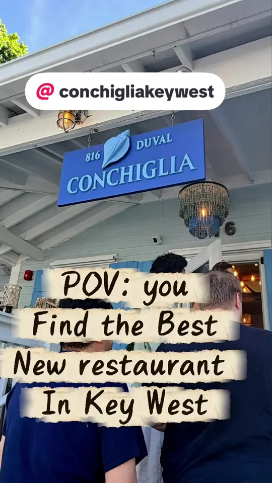  in Florida showing review, bright ambiance, fresh pastas, decadent dessert, amalfi coastal meets key west vibe, video by travelmakesmehappy504 on TikTok