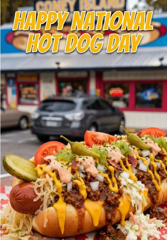 Coney Island Drive Inn in Brooksville showing food, hot dog, video by fladventurecoast on TikTok