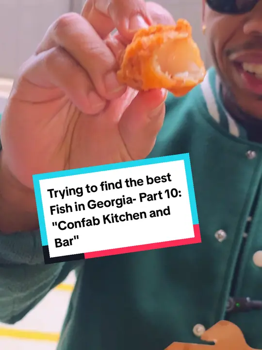 Confab Kitchen & Bar in Atlanta showing food, fish and chips, video by cdeatsatlanta on TikTok