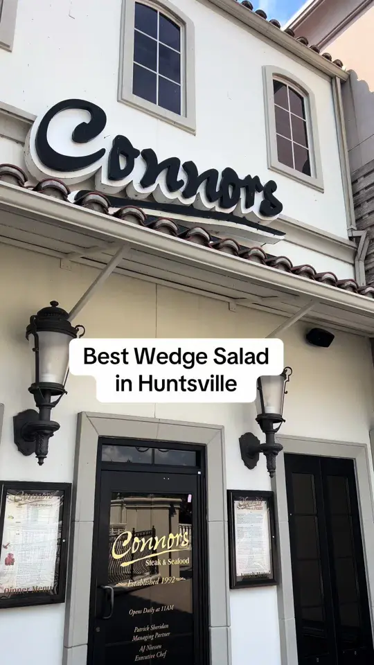 Connors Steak & Seafood in Sarasota showing wedge salad, fine dining, casual dining, local restaurant, food review, video by kingdraeday on TikTok