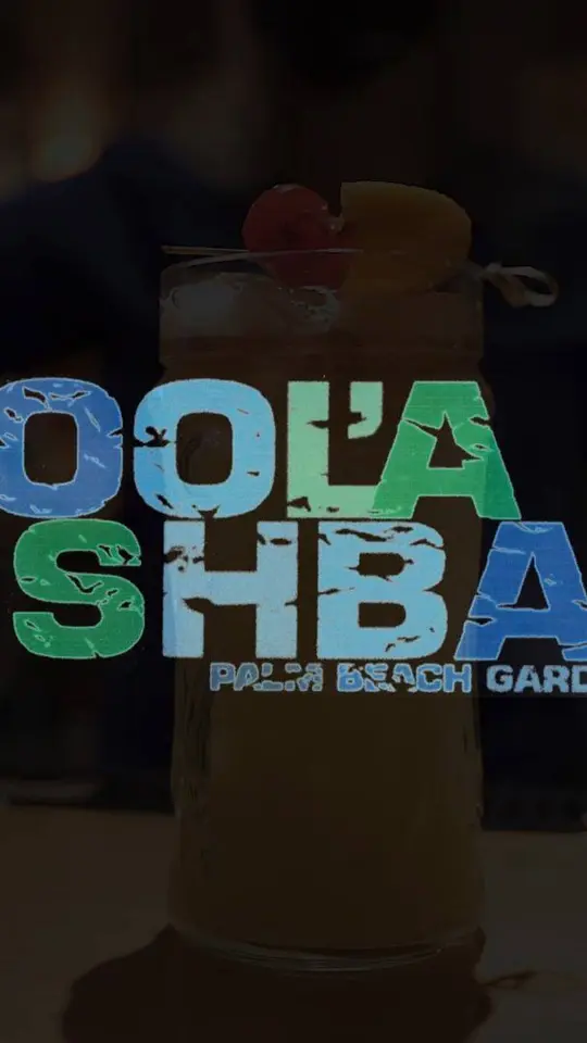 Cool'A Fishbar in Palm Beach Gardens showing cocktail, delicious cocktails, video by Legacy Place Shops on Facebook