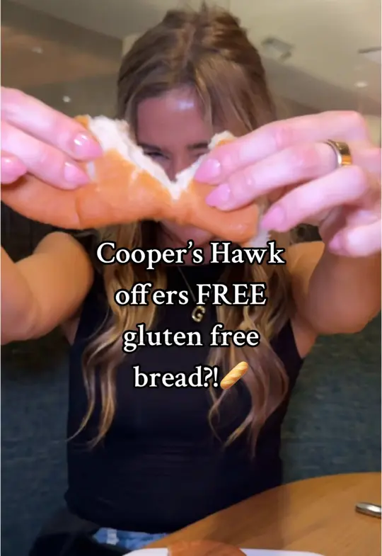 Cooper’s Hawk Winery & Restaurant - International Drive in Orlando showing review, gluten-free food, dedicated fryer, gf gnocchi, tamari, video by noglutengabby on TikTok