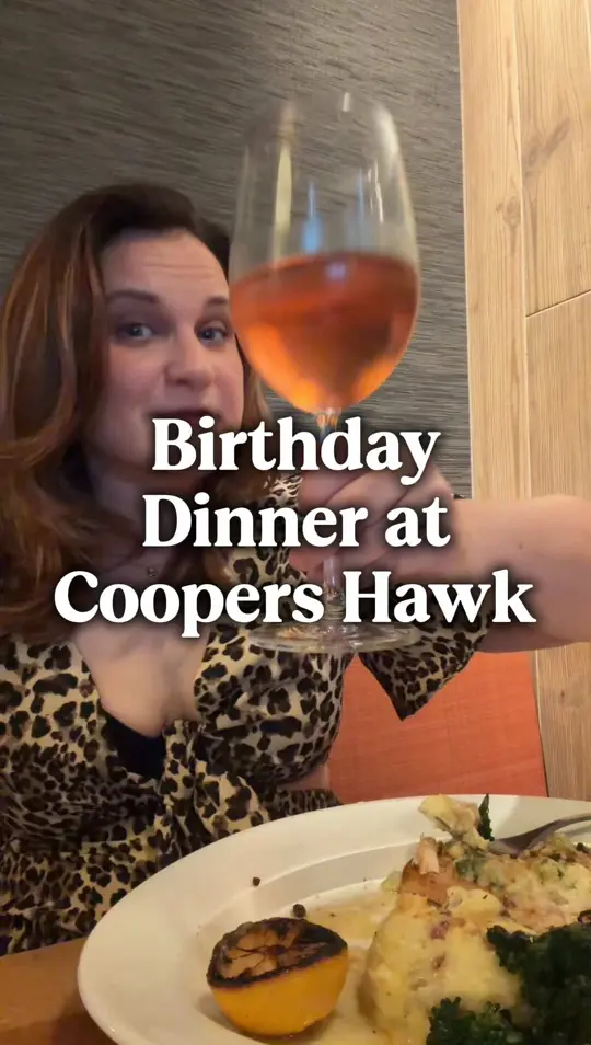 Cooper’s Hawk Winery & Restaurant in Sarasota showing birthday dinner, restaurant visit, video by autumnhitthejackpot on TikTok
