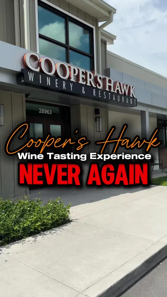 Cooper’s Hawk Winery & Restaurant in Tampa showing wine tasting, pinot noir, luxe wine, pho, video by eatwithraye on TikTok
