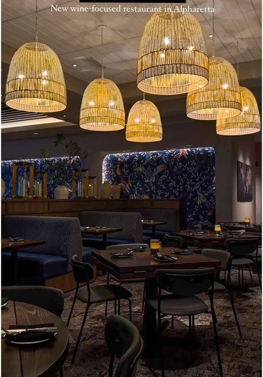 Cooper’s Hawk Winery & Restaurant in Alpharetta showing restaurant, wine tasting room, happy hour, small plates, sangria, retail section, video by eatclickrepeat on TikTok