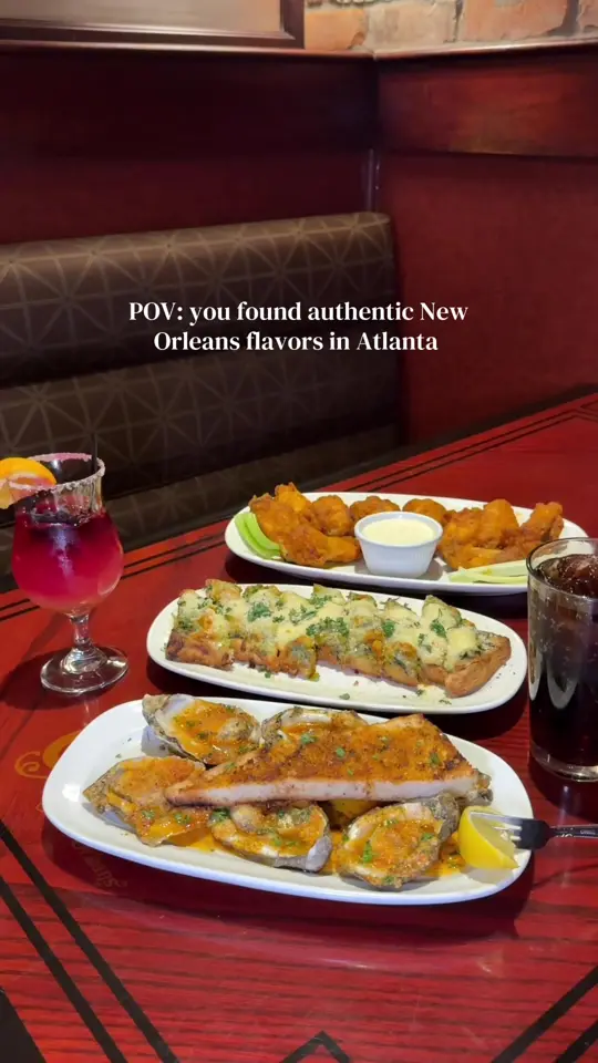 Copeland's of New Orleans in Kennesaw showing restaurant visit, cajun food, video by theviewfromthetable on TikTok