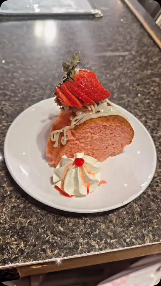 Corner Cafe in Zebulon showing food, strawberry tres leches bundt cake, oreo tres leches bundt cake, video by Corner Cafe Griffin on Facebook