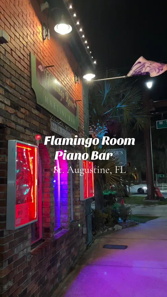Cortesse's Bistro and Flamingo Room Piano Bar in St. Augustine showing drinks, espresso martini, video by havydinh on TikTok