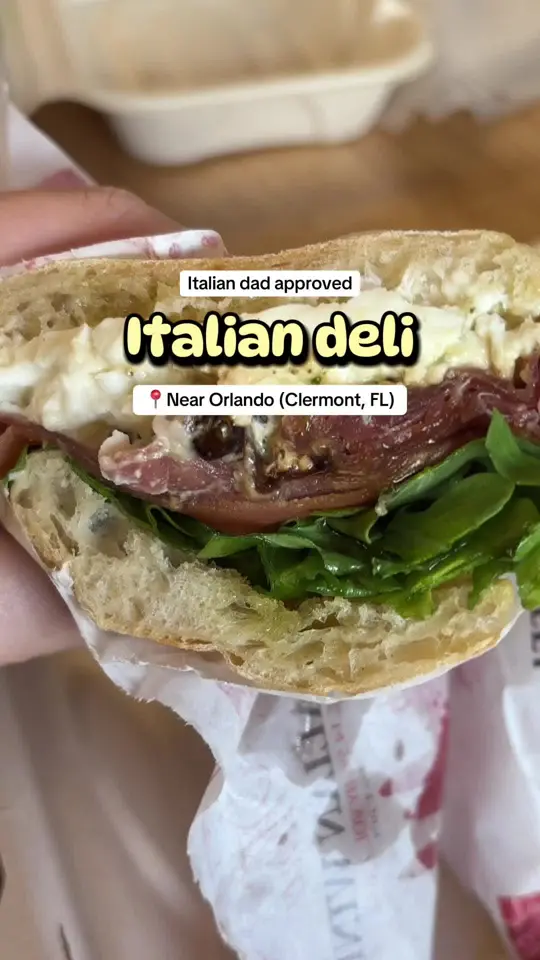 Cosa Nostra Italian Deli in Clermont showing review, visit, video by nik_perri on TikTok