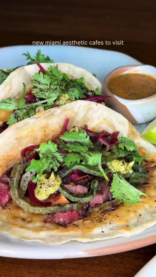Cotidiano - Mexican Bistro in Miami showing review, atmosphere, iced matcha, specialty coffee, craft cocktails, video by pollitopecks on TikTok