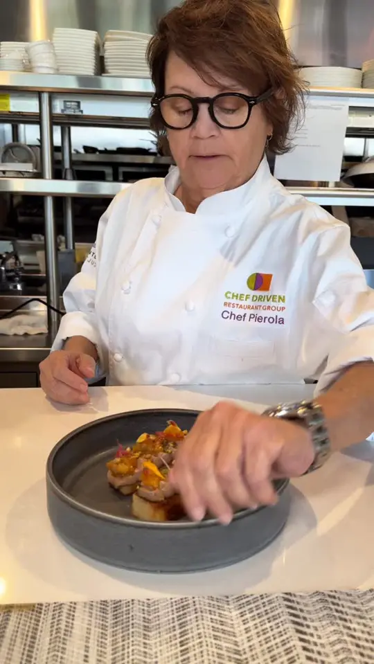 Counter Culture in Tampa showing happy hour, happy hour bites, chef owner jeannie pierola, video by Counter Culture Tampa on Facebook