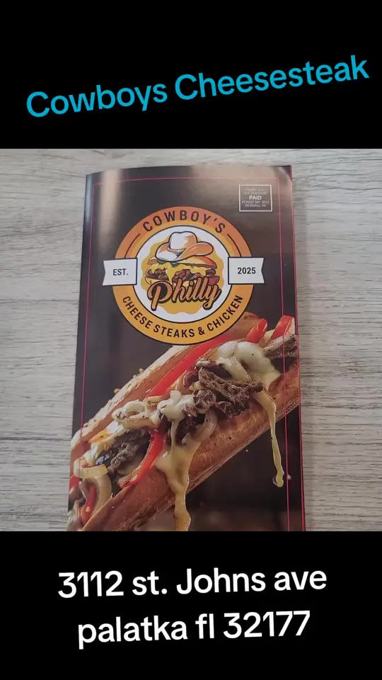 COWBOY'S PHILLY CHEESESTEAKS & CHICKEN PALATKA in Palatka showing food, cheesesteak, video by papasmootberrie on TikTok