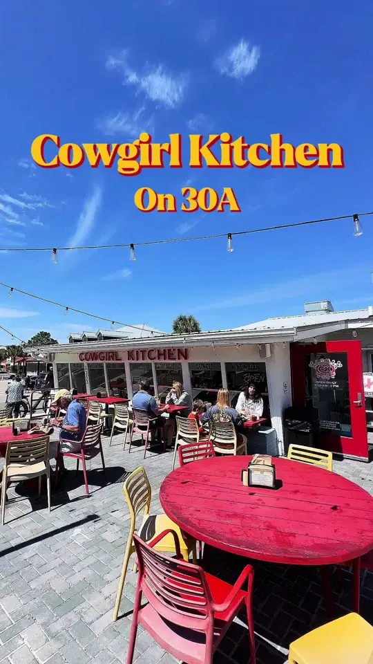 Cowgirl Kitchen Market & Cafe in Santa Rosa Beach showing food, cuisine, video by 30abeachgirls on TikTok
