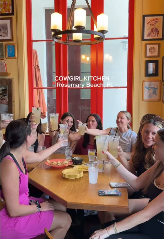 Cowgirl Kitchen in Rosemary Beach showing visit, atmosphere, video by cowgirlkitchen_rosemary on TikTok