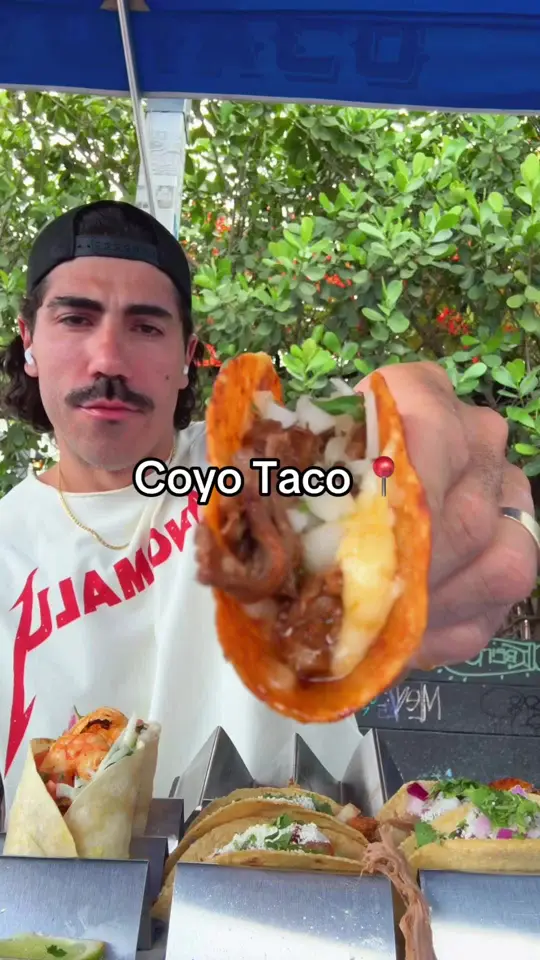 Coyo Taco Wynwood in Miami showing visit, review, tacos, video by billyloveofficial on TikTok