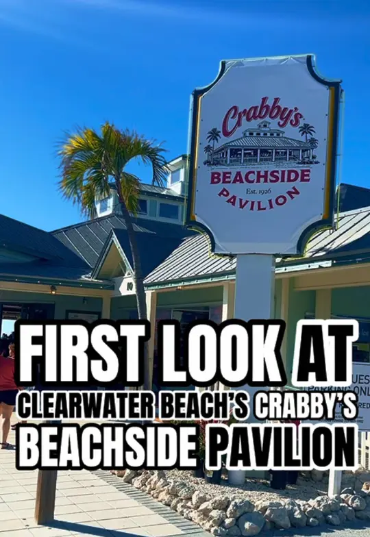 Crabby Bill's in Indian Rocks Beach showing restaurant visit, food review, bang bang lobster tacos, bairdi crab, gator bites, coconut rim pina colada, video by mr.tampabay on TikTok