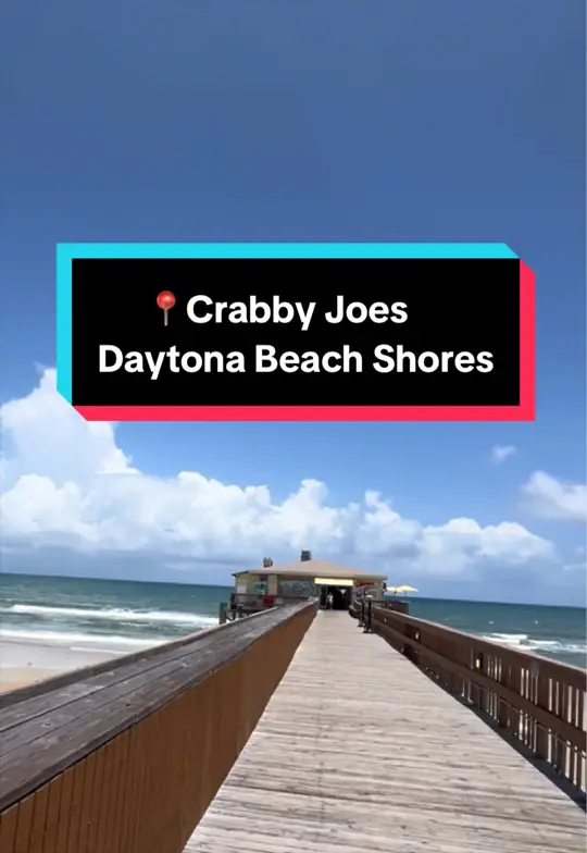 Crabby Joe's Deck & Grill - Daytona Beach in Daytona Beach Shores showing review, visit, fried mahi tacos, popcorn shrimp, chicken, grilled shrimp tacos, video by kylaaaaaugh on TikTok