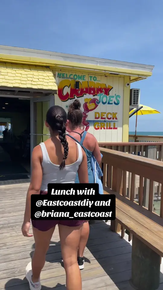 Crabby Joe's Deck & Grill - Daytona Beach in Daytona Beach Shores showing visit, food, video by eastcoastdiymom on TikTok