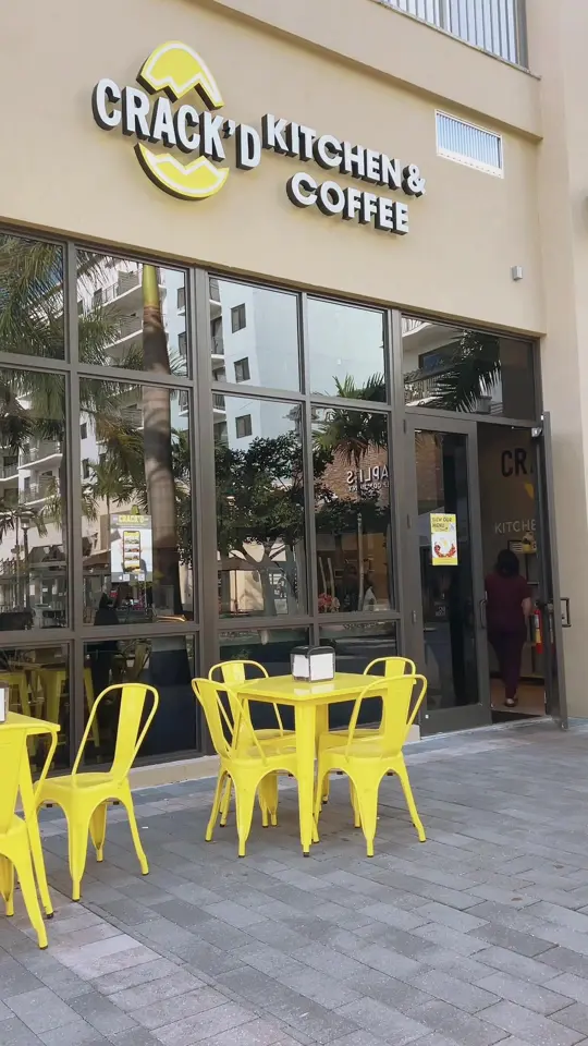 CRACK'D Kitchen & Coffee in Plantation showing brunch, coffee, video by soflogrubclub on TikTok