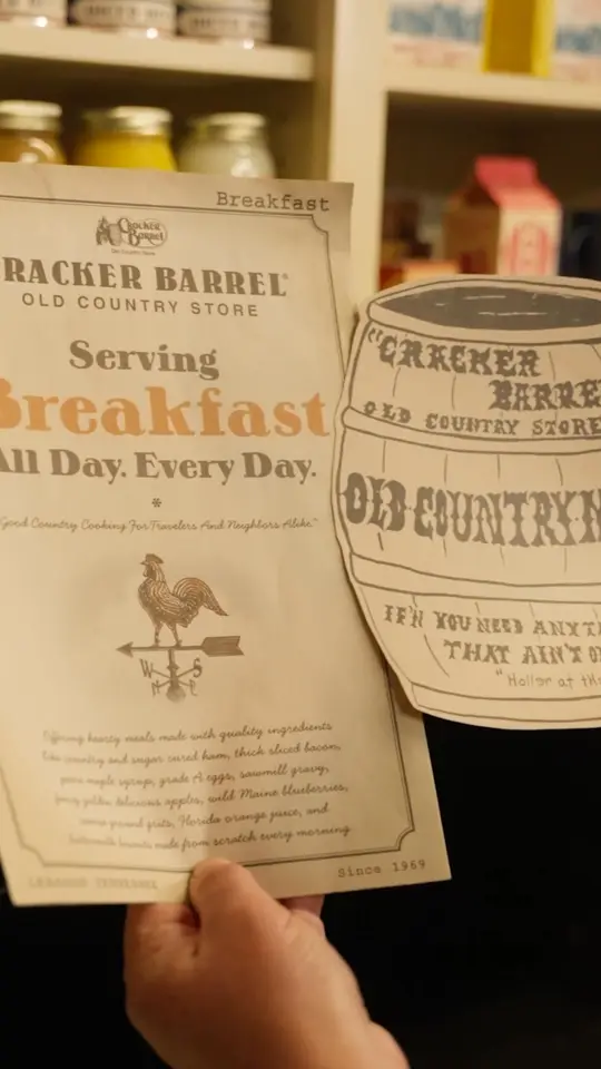 Cracker Barrel Old Country Store in Columbus showing menu items, food announcement, video by Cracker Barrel Old Country Store on Facebook