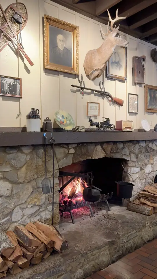 Cracker Barrel Old Country Store in Madison showing atmosphere, fireplace, video by Cracker Barrel Old Country Store on Facebook