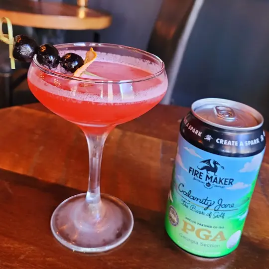Craft & Vine in Augusta showing pizza, green goodness pizza, salmon deviled eggs, azalea cocktail, downtown augusta, masters week, video by Dating CSRA on Facebook