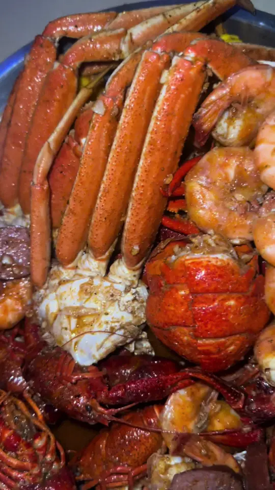 Crafty Crab Lakeland in Lakeland showing seafood boil, crafty crab, video by craftycrabbrandon on TikTok