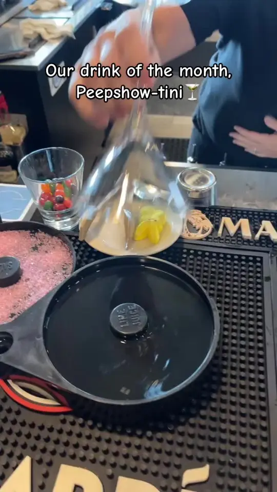 Crave's Coastal Kitchen & Cocktails in Flagler Beach showing cocktail, bacardi, video by laurenbrookecrave on TikTok