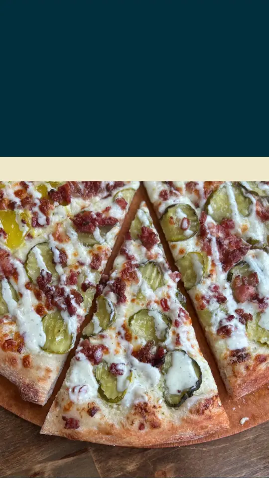 Crawford Pizza in Crawford showing food, pizza, pickle bacon ranch pizza, video by Crawford Pizza on Facebook