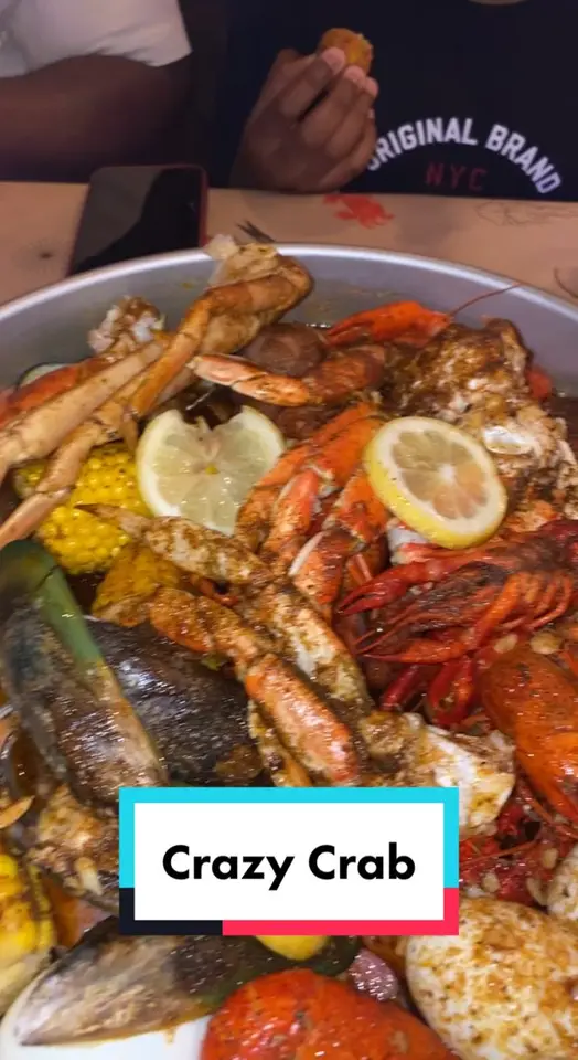  in Florida showing seafood, crablegs, video by lady_a1013 on TikTok