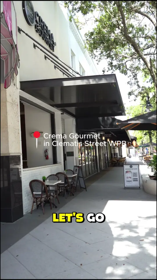 Crema Gourmet Coconut Creek in Coconut Creek showing food, strawberry matcha with almond milk, drink, coconut cloud espresso, food, croissant breakfast sandwich, food, prosciutto sandwich, video by gigi.slimfit on TikTok