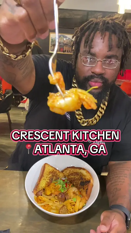 Crescent City Kitchen in Atlanta showing brunch, food, video by placestoeatbytarik on TikTok