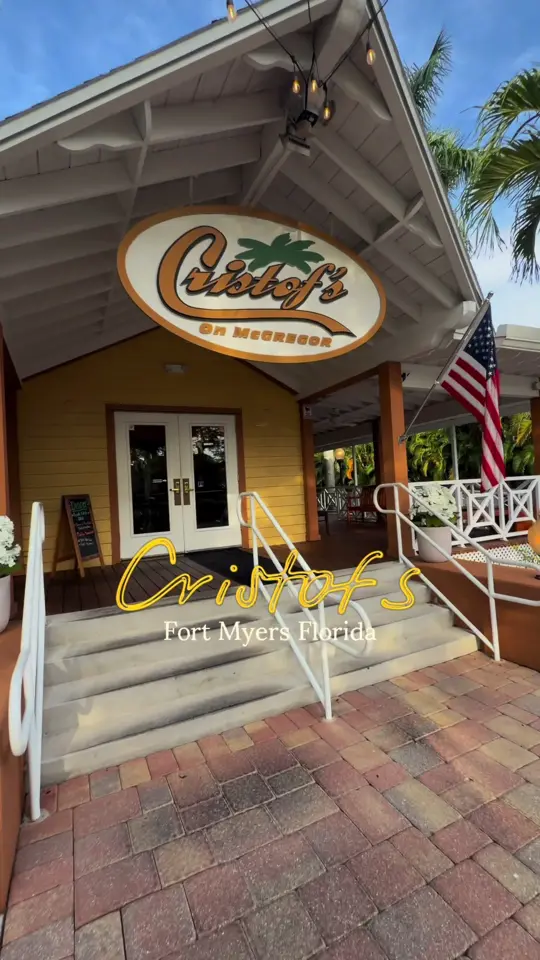 Cristof's on McGregor in Fort Myers showing restaurant, hidden gem, history, atmosphere, video by contentcocreative on TikTok