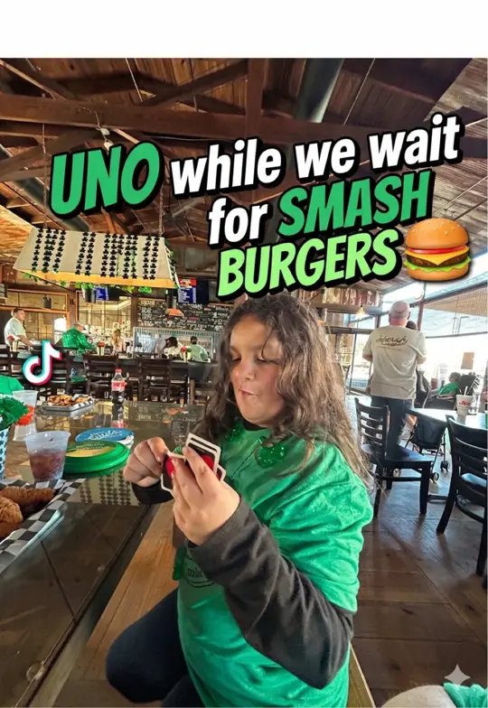 Crooked Finger Brewing in Dublin showing visit, family-friendly atmosphere, smash burgers, uno, video by this..is..crystal on TikTok