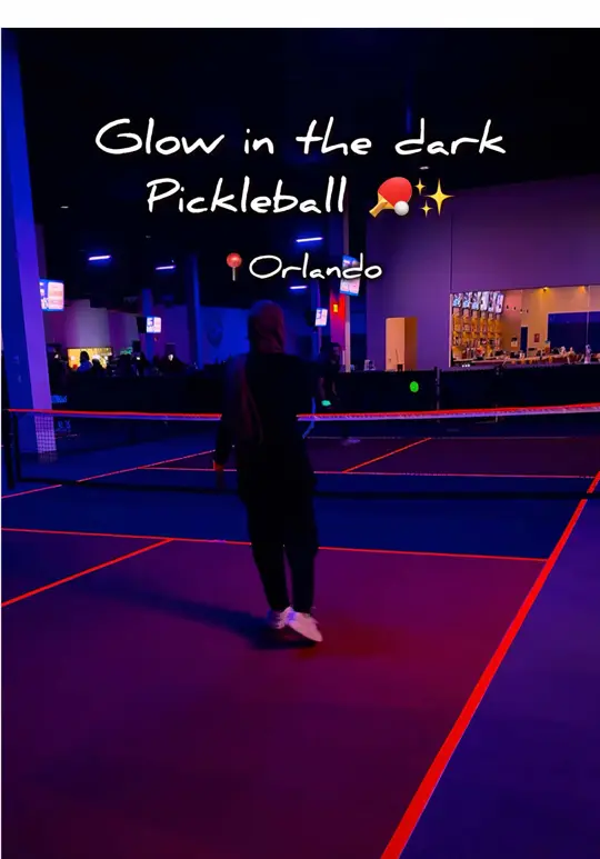 Crush Yard - Pickleball Bar & Lounge in Kissimmee showing pickleball, restaurant visit, scratch kitchen food, family-friendly atmosphere, video by herewithsuha on TikTok