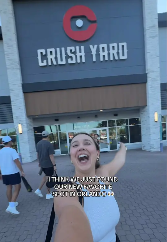 Crush Yard - Pickleball Bar & Lounge in Kissimmee showing visit, review, video by brookebohannan_ on TikTok